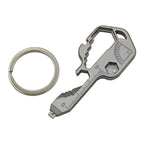 Multifunctional Stainless Steel Tool Keychain 70mm 2pcs 6
