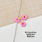 Donut Metal Beads 13mm Painted Enamel Pastel 10pcs 9