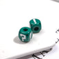 Painted Square Acrylic Beads 11mm Large Hole Question Mark 50pcs 11