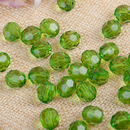 Faceted Clear Bubblegum Beads 20mm Translucent Chunky Acrylic 110pcs 7