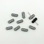Girl Character Plate Metal Beads 12mm Baking Painted 20pcs 19