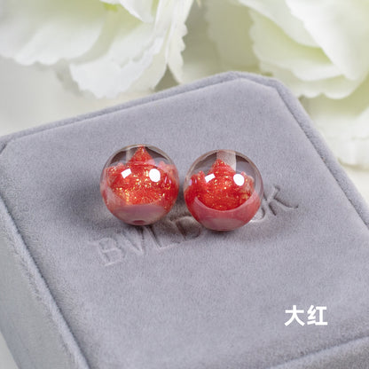 Luminous Shimmer Moonlight Resin Beads 16mm Round 10pcs 14