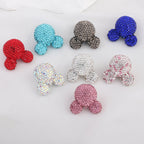 Polymer Clay Mickey Head Rhinestone Beads 17mm Full Pave 6pcs 4