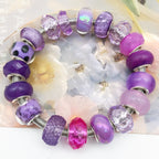 Purple Tone Resin Spacer Beads Mixed Shapes and Finishes 40pcs 4