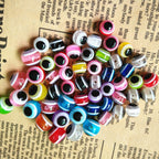 Striped Evil Eye Resin Beads 6-12mm Glossy Multicolor 500pcs 2