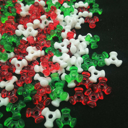 Trident Acrylic Beads 10mm Plastic Spacer Mixed Colors 400pcs 2