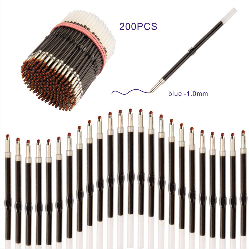 Beadable Pen Refills Gel and Ballpoint Black Blue Red 200pcs 5