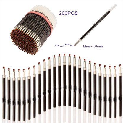 Beadable Pen Refills Gel and Ballpoint Black Blue Red 200pcs 5