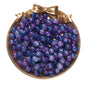 Ice-Cracked Round Glass Beads 8mm Vibrant Vintage Colors 50pcs 10