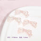 Transparent Bow Acrylic Beads 5x36mm Pastel Glossy 10pcs 8