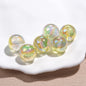 Shimmer Resin Beads 16mm Round UV Plating Glitter Effect 20pcs 6