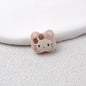 Leopard Print Hello KT Acrylic Beads 14mm Matte Finish 20pcs 9