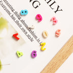 3D Number Clay Beads 10mm Colorful Polymer 200pcs 3