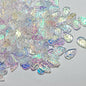 Czech Glass Beads Leaf 18mm Dark Blue Gradient Gold Shimmer 100pcs 9