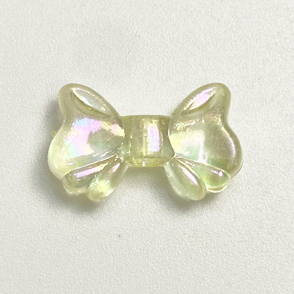 Clear Plating Butterfly Acrylic Beads 15mm Pastel Iridescent 20pcs 10