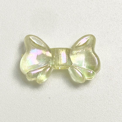 Clear Plating Butterfly Acrylic Beads 15mm Pastel Iridescent 20pcs 10