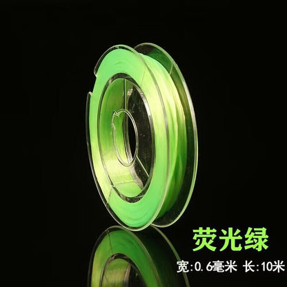 Flat Elastic Spandex Thread 0.6mm Diameter Clear Case 100m 12