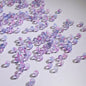Frosted Round Glass Beads 10mm Soft Matte Finish Gold Flecks 50pcs 15