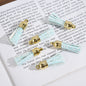 Glitter Mini PU Leather Tassels with Gold Caps 36mm 50pcs 6