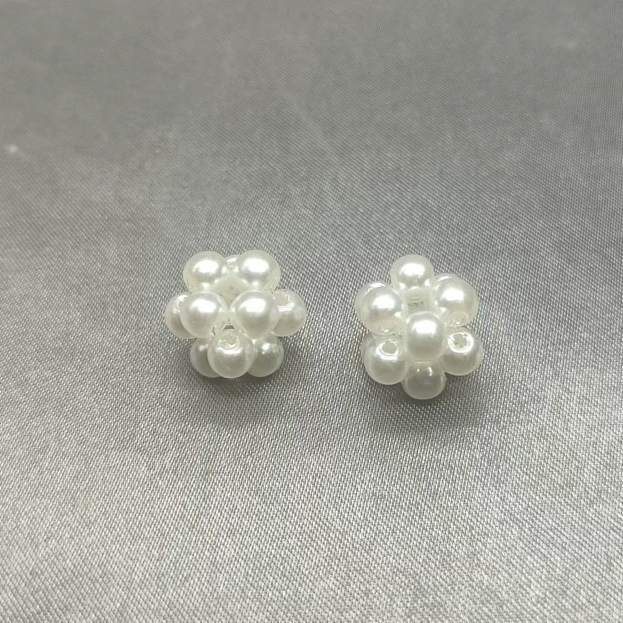 Imitation Pearl Geometry Acrylic Beads 8-15mm ABS Plastic 30pcs 8