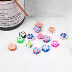 Flower Clay Beads 4 10mm Colorful Daisy Polymer 100pcs 4