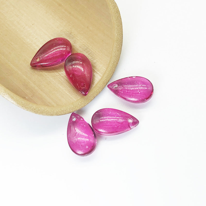 Czech Glass Beads Teardrop 7x13mm Glossy Petal Shape Vibrant Colors 100pcs 11