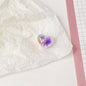 Transparent Heart Acrylic Beads 14mm UV Plating Two-Color 100pcs 8