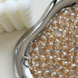 Vintage Faceted Round Glass Beads 8mm Iridescent 50pcs 14