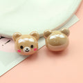 Hand Painted Bear Rabbit Star Acrylic Beads 17-20mm Single Piece 4