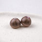 Cute Chestnut Acrylic Beads 13x16mm Painted Smile Face 20pcs 10