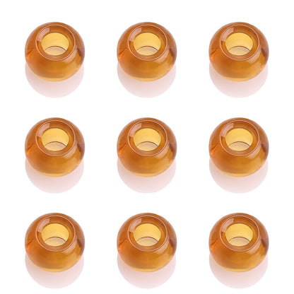 Glass Spacer Beads 14mm Colorful Smooth Large Hole 20pcs 13