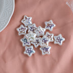 Baroque Star Acrylic Beads 19mm Imitation Pearl ABS Plastic 10pcs 3