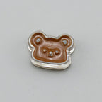 Transparent Bear Flower Acrylic Beads Playful Pastel Enamel 20pcs 5