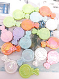 Plating KT Mirror Acrylic Beads 40mm Rounded Embossed Faces 50pcs 6