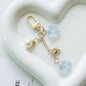 Resin Lavender Rose Keychain with Pearl and Gold Heart Charm 8