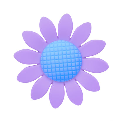 Silicone Focal Beads Sunflower Soft Petal Detailed Center 10pcs 13