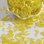 Plating Bugle Glass Beads 7mm Vibrant Polished Colors 1800pcs 5