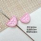 Baking Painted Watermelon and Cake Metal Beads 16mm Colorful 10pcs 11