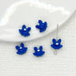 Baking Painted Dress Metal Beads 12mm Colorful Glossy Alloy 10pcs 15