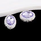 Double-Sided Heart Rhinestone Beads 22mm Alloy Encrusted 10pcs 18