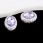 Double-Sided Heart Rhinestone Beads 22mm Alloy Encrusted 10pcs 18