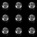 Glass Smooth Spacer Beads 8mm 10mm Large Hole Electroplated 50pcs 6