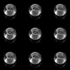 Glass Smooth Spacer Beads 8mm 10mm Large Hole Electroplated 50pcs 6