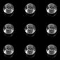 Glass Smooth Spacer Beads 8mm 10mm Large Hole Electroplated 50pcs 6