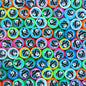Flat Clay Beads 10mm Cute Panda Pattern Colorful Halo 100pcs