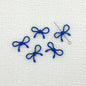 Hollow Bow Metal Beads 13x12mm Glossy Baking Painted Alloy 20pcs 18