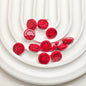 Smiling Face Metal Beads 10mm Baking Painted Zinc Alloy 50pcs 15