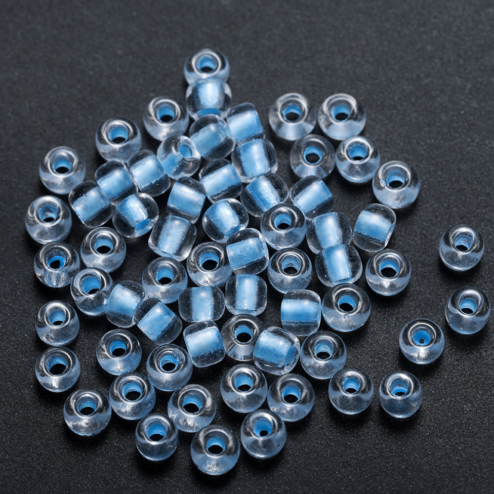 Glow In The Dark Seed Glass Beads 3mm Multicolor Stripes 1800pcs 39