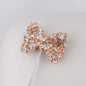 Rhinestone Bow Clay Beads 30mm Full Covered 5pcs 10