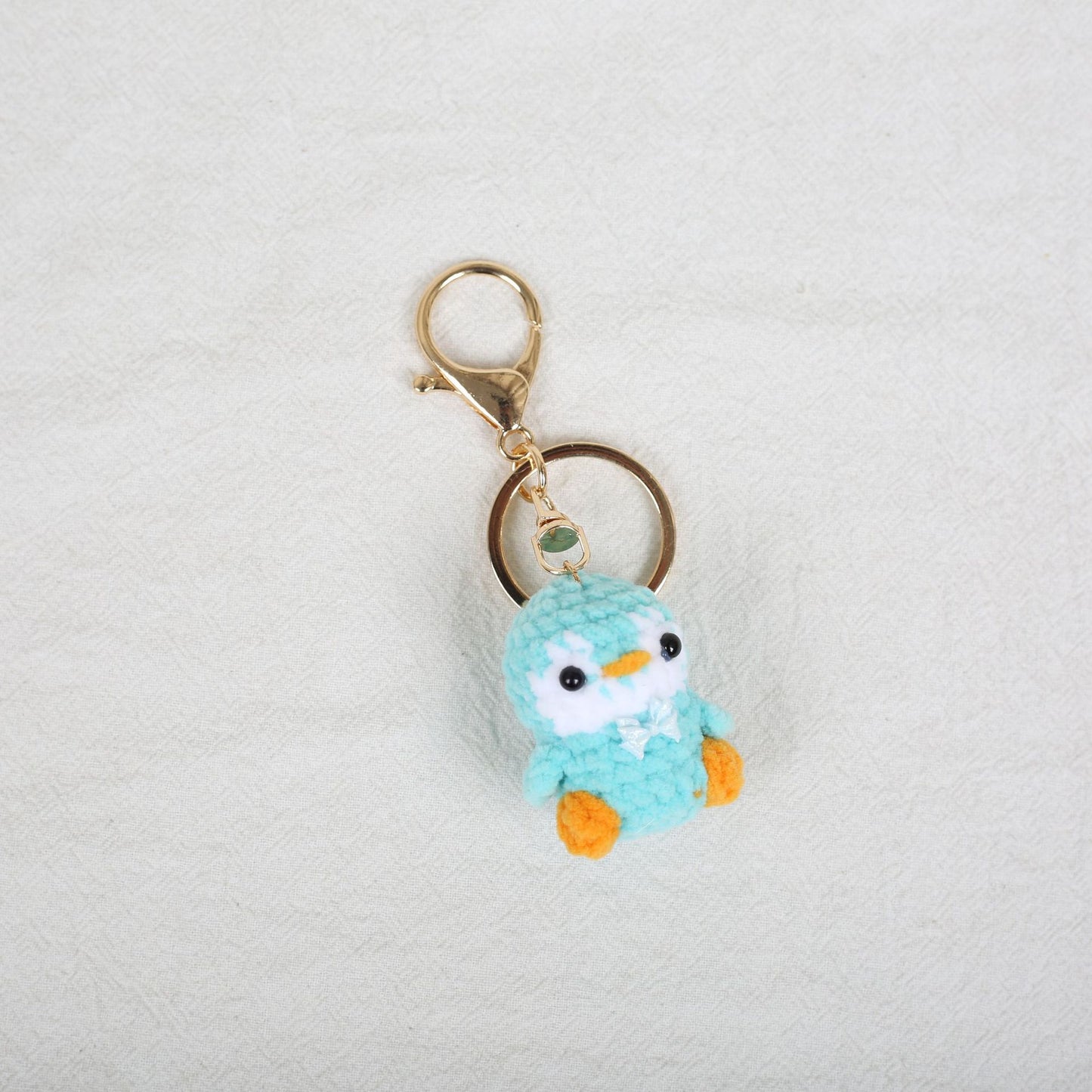 Crochet Penguin Keychain Pastel Colors with Bow Tie 1pc 10